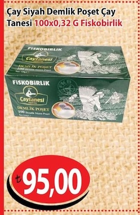 Fiskobirlik Cayhanesi Demlik Poseet Cay 100X0,32 G