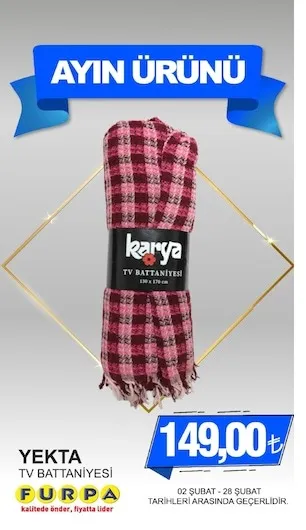 Yekta Tv Battani̇Yesi̇ 130 X 170 Cm