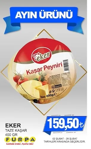 Eker Taze Kaşar 400 Gr