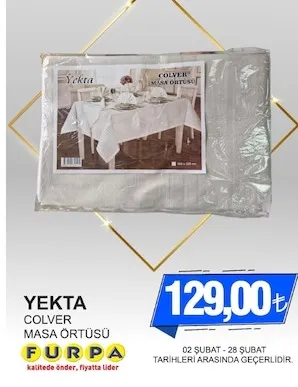 Yekta Colver Masa Örtüsü
