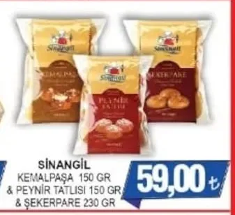 Si̇Nangi̇L Kemalpaşa 150 Gr & Peyni̇R Tatlisi 150 Gr & Şekerpare 230 Gr