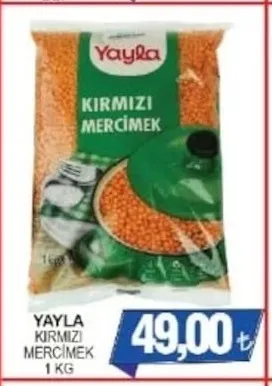 Yayla Kirmizi Merci̇Mek 1 Kg