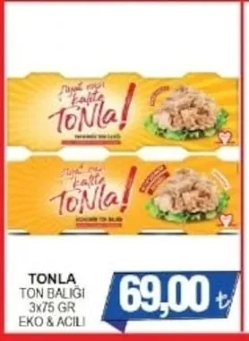 Tonla Ton Baliği 3X75 Gr Eko & Acili
