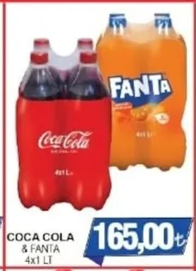 Coca Cola & Fanta 4X1 Lt