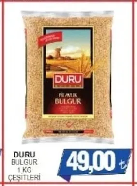 Duru Bulgur 1 Kg Çeşi̇Tleri̇