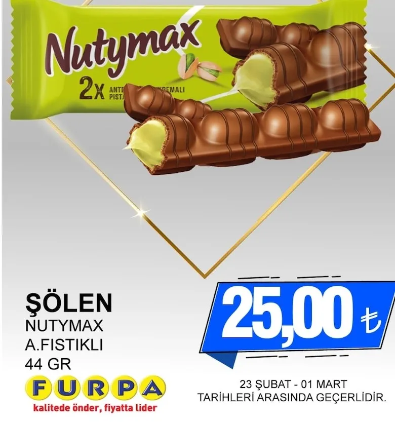 Şölen Nutymax A.Fistikli 44 Gr