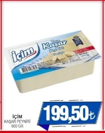 İçi̇M Kaşar Peyniri 600 Gr