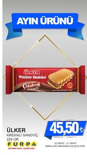 Ülker Kremali Sandviç 229 Gr