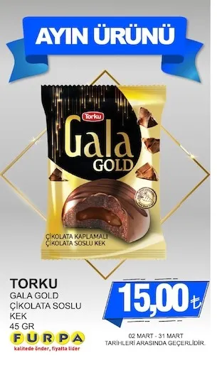 Torku Gala Gold Çikolata Soslu Kek 45 Gr
