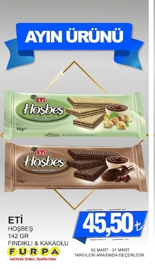 Eti Hosbeş 142 Gr Findikli & Kakaolu