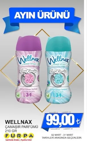 Wellnax Çamaşir Parfümü 210 Gr