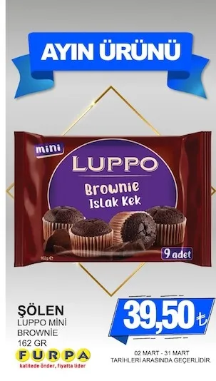 Şölen Luppo Mini Brownie 162 Gr