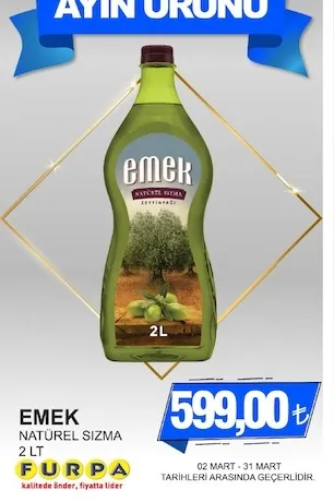 Emek Naturel Sızma 2 Lt