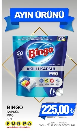 Bingo Kapsül Pro 50'Li