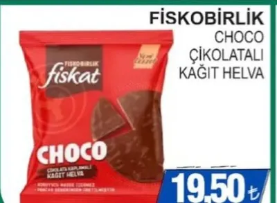 Fiskobirlik Choco Çikolatalı Kağıt Helva