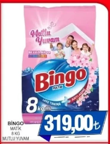 Bingo Matik 8 Kg Mutlu Yuva