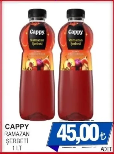 Cappy Ramazan Şerbeti 1 Lt