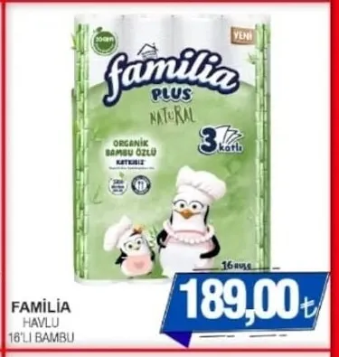 Familia Havlu 16'Lı Bambu