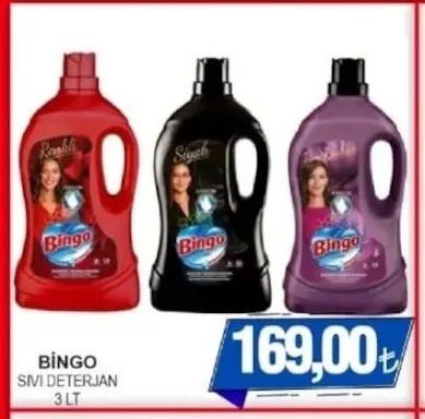 Bingo Sıvı Deterjan 3 Lt