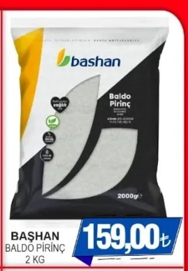 Başhan Baldo Pirinç 2 Kg