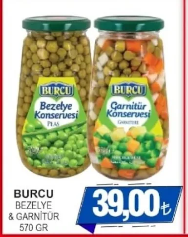 Burcu Bezelye & Garnitür 570 Gr