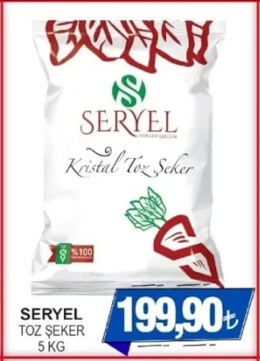 Seryel Toz Şeker 5 Kg