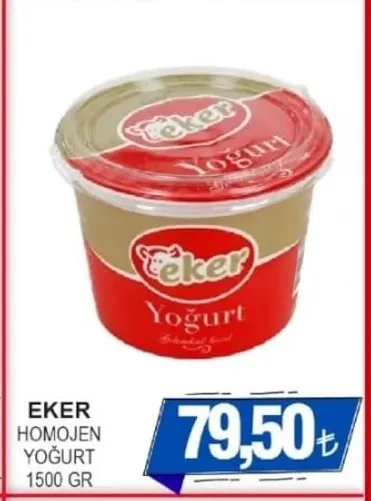 Eker Homojen Yoğurt 1500 Gr