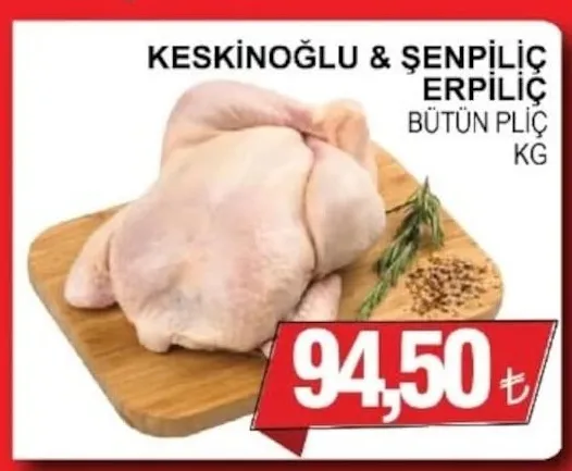 Keskinoğlu & Şenpiliç Erpiliç Bütün Piliç Kg