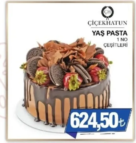 Çiçekhatun Yaş Pasta 1 No Çeşitleri