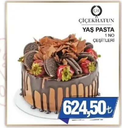 Çiçekhatun Yaş Pasta 1 No Çeşitleri