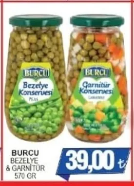Burcu Bezelye & Garnitür 570 Gr