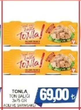 Tonla Ton Balığı 3X75 Gr