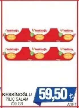 Keskinoğlu Piliç Salam 700 Gr