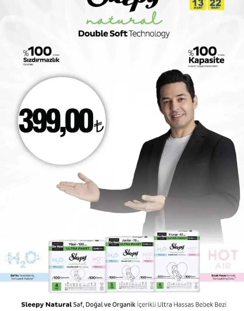 Sleepy Natural Ultra Hassas Bebek Bezi