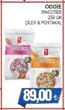 Oddie Sweeties 250 Gr Çilek & Portakal
