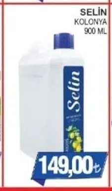 Selin Kolonya 900 Ml