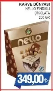 Kahve Dünyası Nello Fındıklı Çikolata 250 Gr