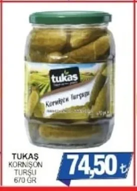Tukaş Kornişon Turşu 670 Gr