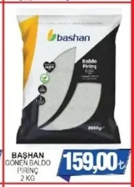 Başhan Gönen Baldo Pirinç 2 Kg
