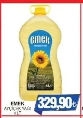 Emek Ayçiçek Yağı 4 Lt