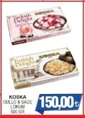 Koska Güllü & Sade Lokum 500 Gr