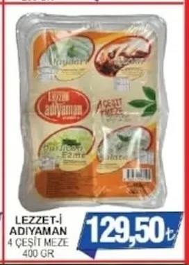 Lezzet-İ Adıyaman 4 Çeşit Meze 400 Gr