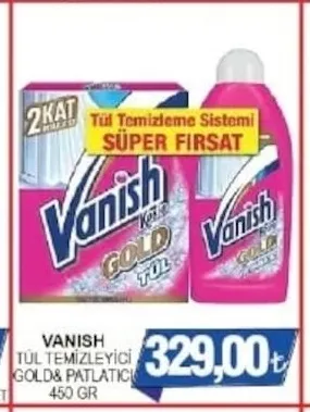 Vanish Tül Temizleyici Gold&Patlatıcı 450 Gr