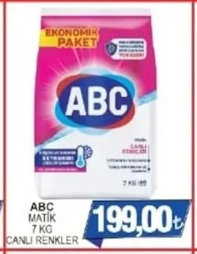 Abc Matik 7 Kg Canlı Renkler