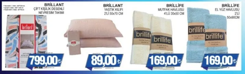 Brillant Çift Kişilik Desenli Nevresim Takımı