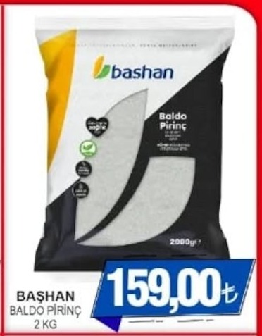 Başhan Baldo Pirinç 2 Kg