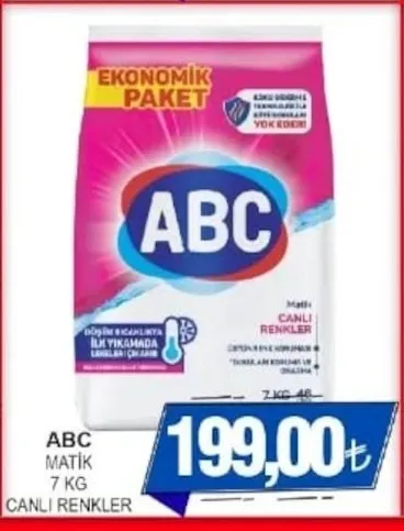 Abc Matik 7 Kg Canli Renkler