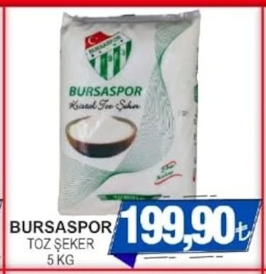 Bursaspor Toz Şeker 5 Kg