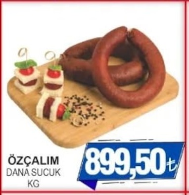Özçalim Dana Sucuk Kg