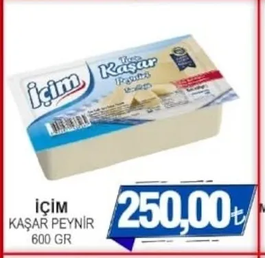 Içim Kaşar Peynir 600 Gr